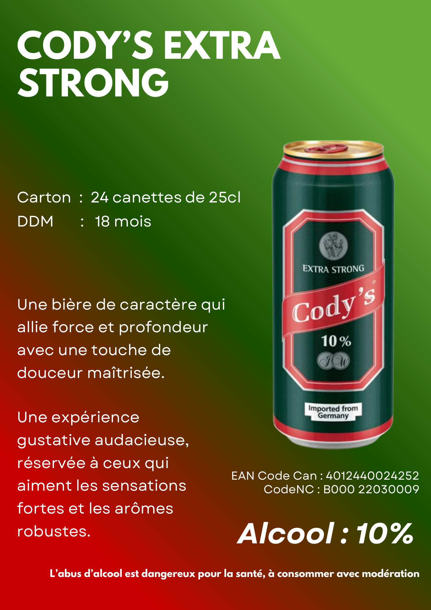 CODY'S EXTRA STRONG