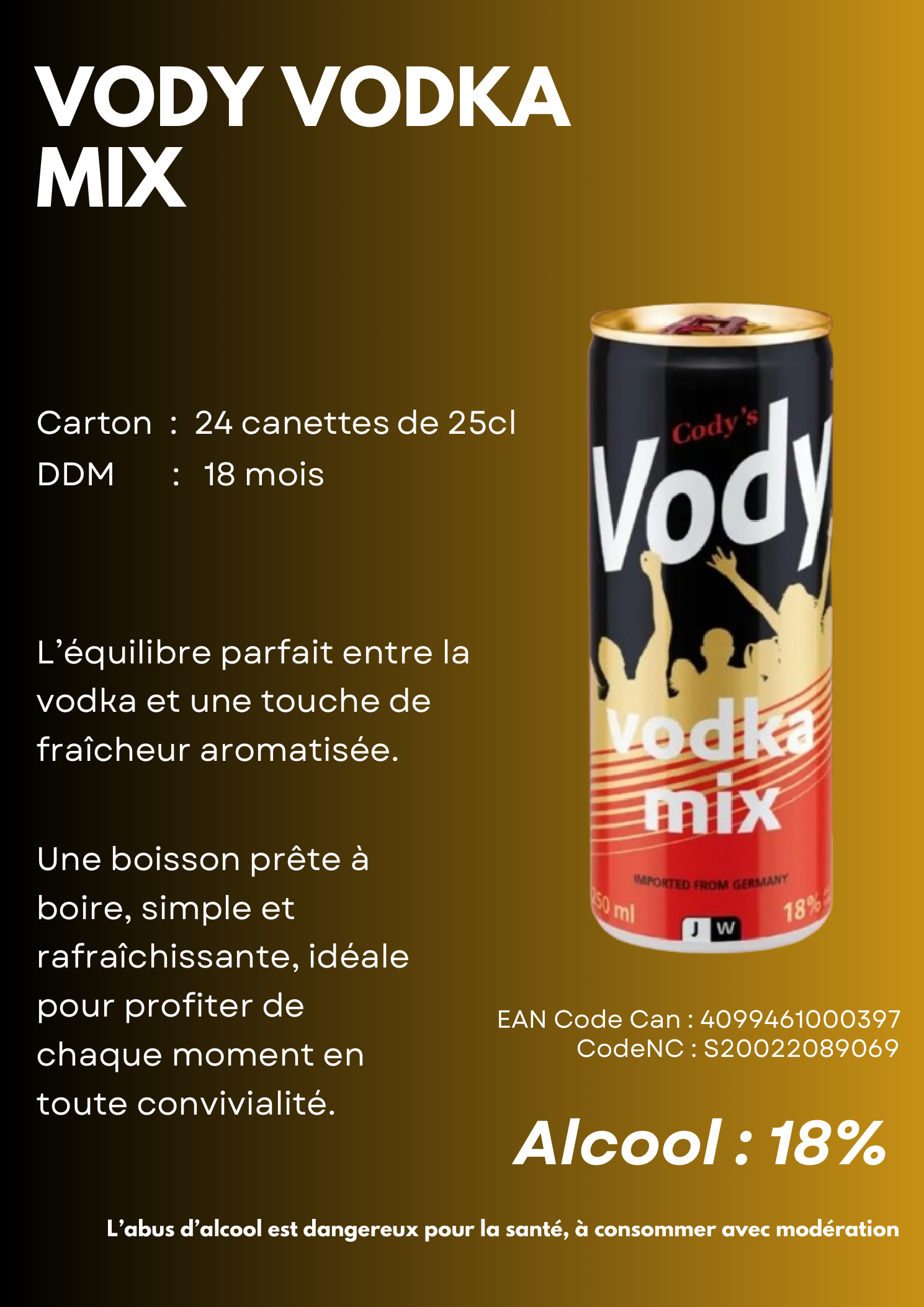 VODY VODKA MIX